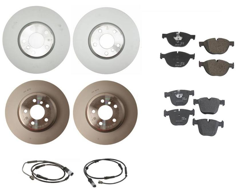 BMW Brake Kit - Pads and Rotors Front &  Rear (348mm/345mm)